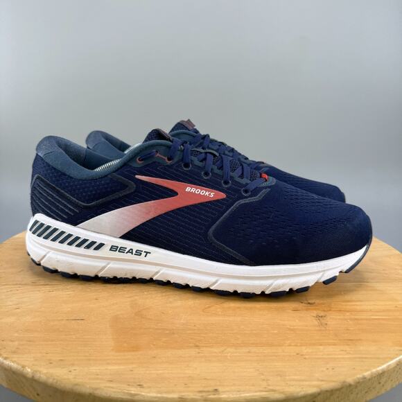Brooks Beast 20 Men's Size 14 4E Extra Wide Shoes Athletic Comfort Running Blue - Picture 1 of 9